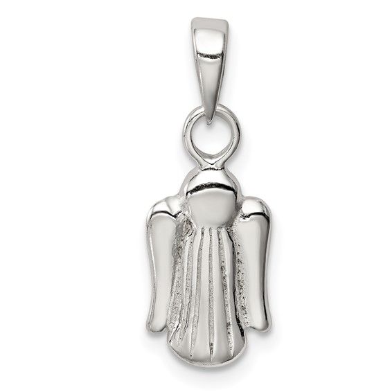 Sterling Silver 3D Angel Charm Disc.