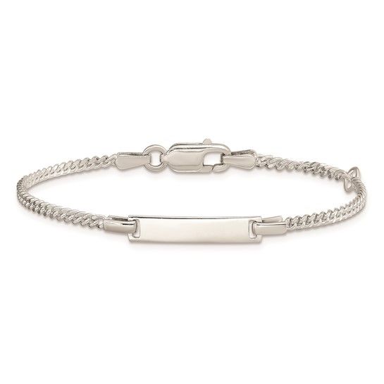 Sterling Silver 6&quot; Child ID Bracelet Disc.