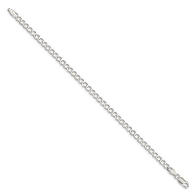 Sterling Silver 7&quot; Flat Curb Bracelet