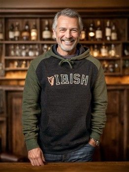 Irish Harp Hooded Sweatshirt
