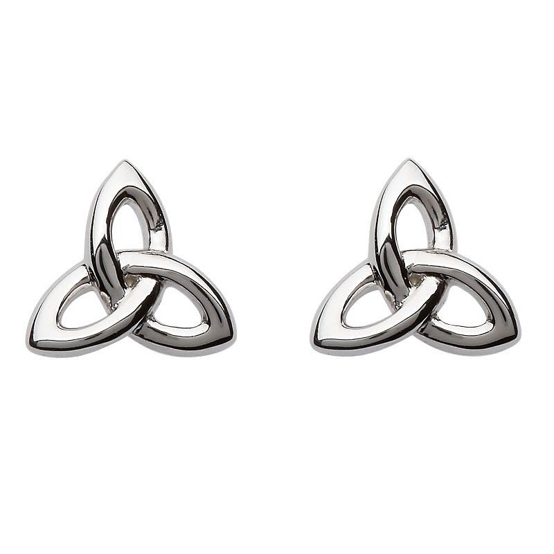 Sterling  Silver Trinity Knot Stud Earrings