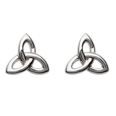 Sterling  Silver Trinity Knot Stud Earrings