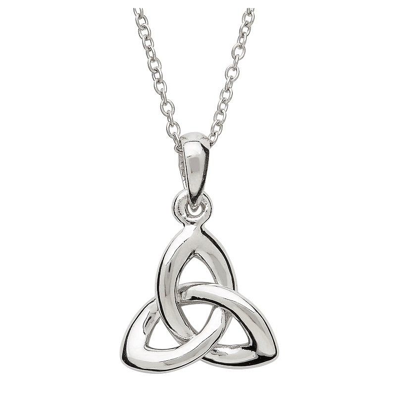 Sterling Silver Trinity Knot Pendant on a 18&quot; Sterling Silver Chain