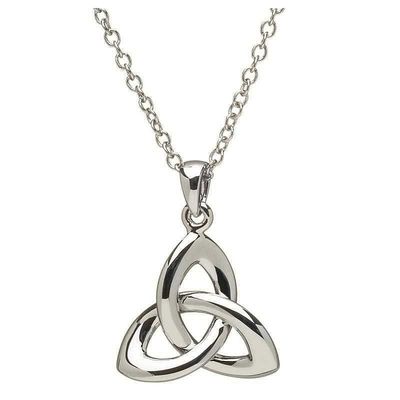 Sterling Silver Trinity Pendant on a 18&quot; Sterling Silver Chain