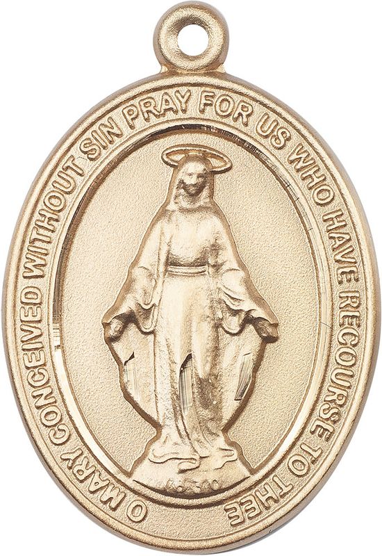 14kt Solid Gold Medal of your Choice- Woman/Child Size