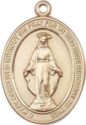 14kt Solid Gold Medal of your Choice- Woman/Child Size