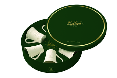 Belleek Claddagh 6 Mugs Gift Box