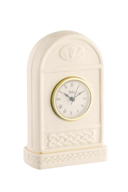 Belleek Claddagh Clock