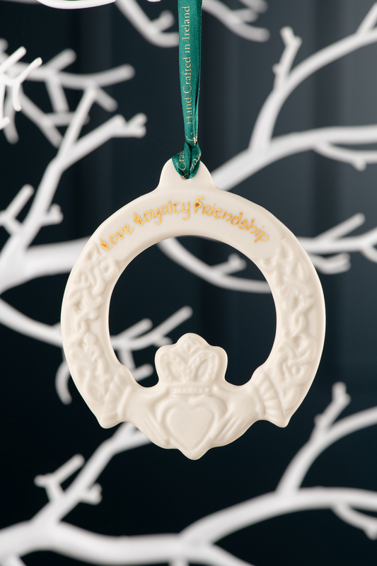 Belleek Claddagh Friendship Ornament Belleek Claddagh Friendship Ornament