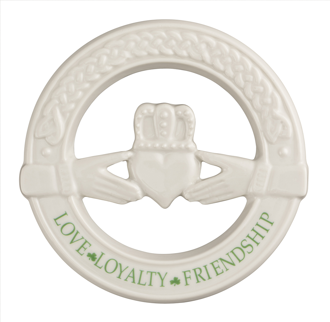 Belleek Claddagh Wall Plaque
