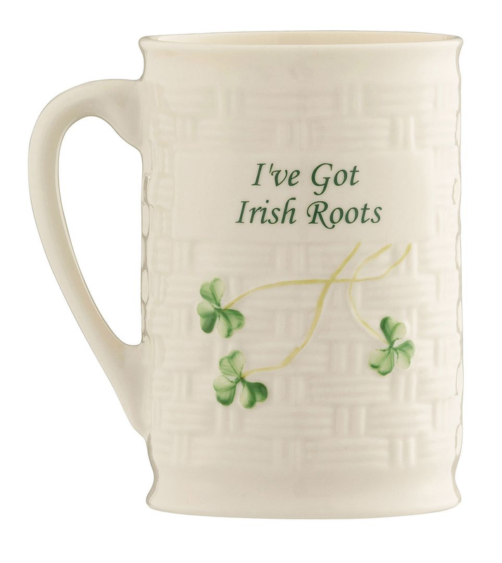 Belleek I&#39;ve Got Irish Roots Mug