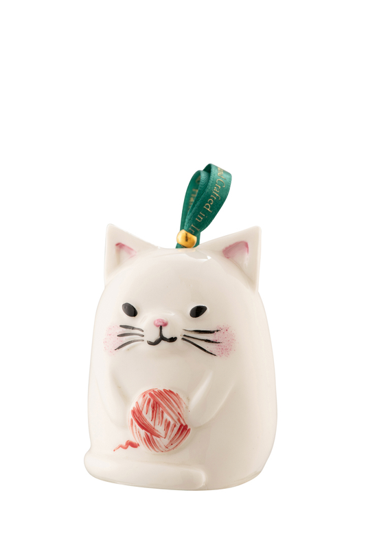 Belleek Kitty Cat Ornament