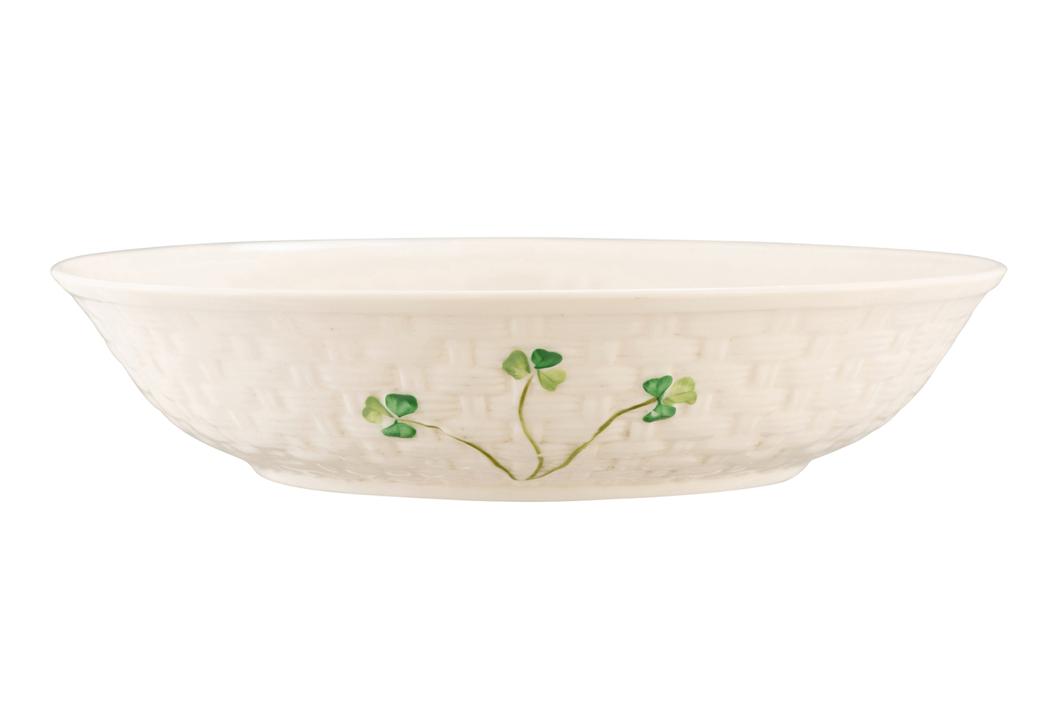 Belleek Shamrock Pasta Bowl