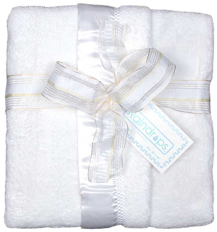 White Flurr Receiving Blanket
