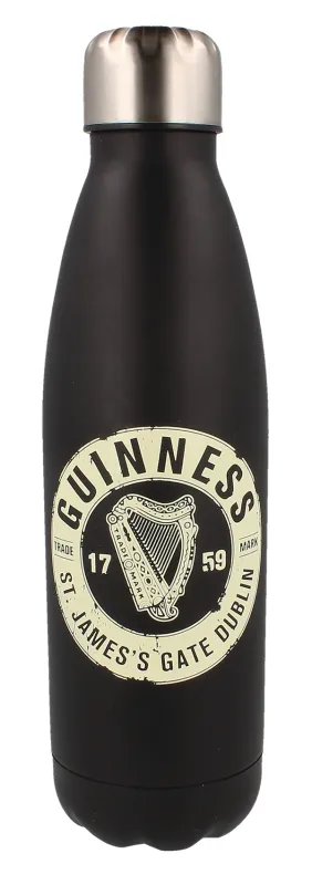 Guinness Bottle Top Metal Water Bottle
