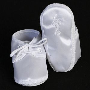 Christening Shoes with Cross