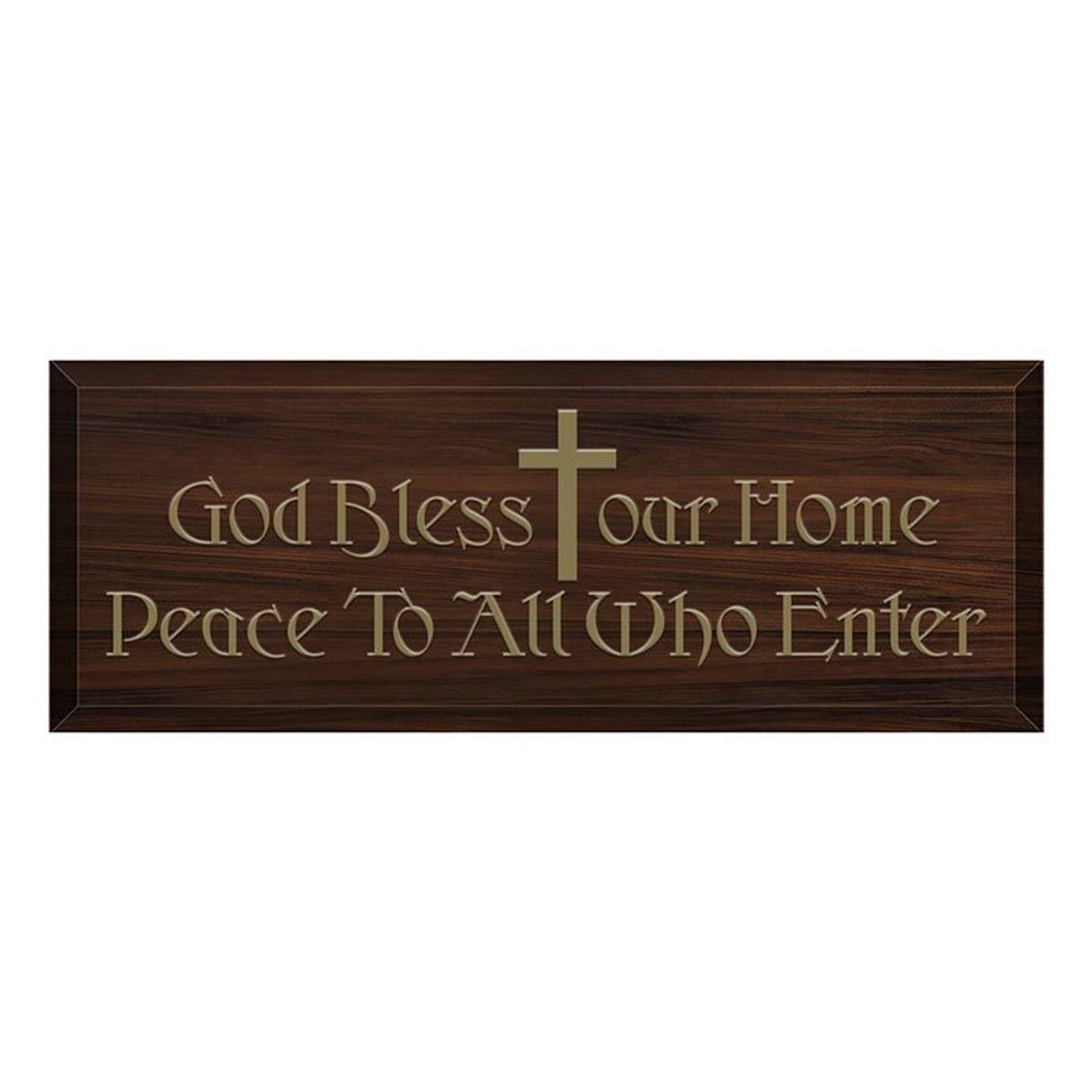 God Bless Our Home Wood Plaque