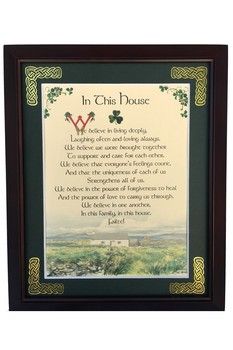In this House- 8x10 Print, Matted and Framed