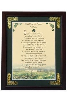 To Make a House a Home- 8x10 Print, Matted and Framed