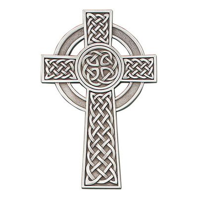 8&quot; Knotted Celtic Cross, Pewter