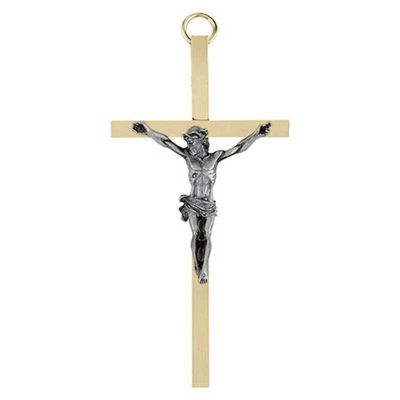 4.25&quot; Brass Crucifix