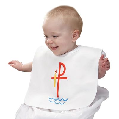 Baptism Bib with Velcro