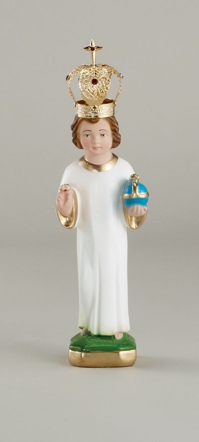 8&quot; Infant of Prague Statue with Jeweled Crown