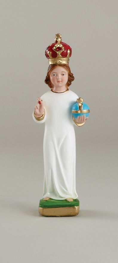 8&quot; Infant of Prague Statue with Plaster Crown