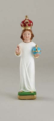 8&quot; Infant of Prague Statue with Plaster Crown