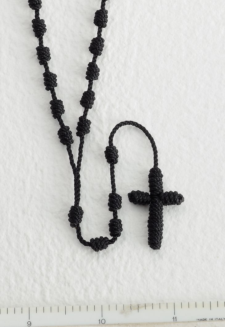 Black Cord Rosary