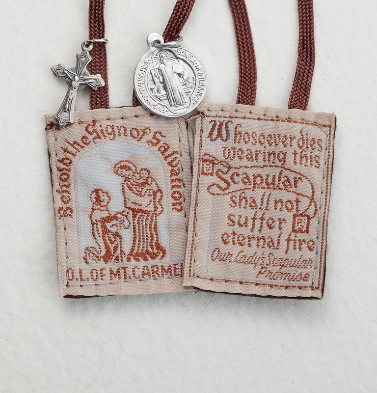 Brown Scapular with St. Benedict Medals
