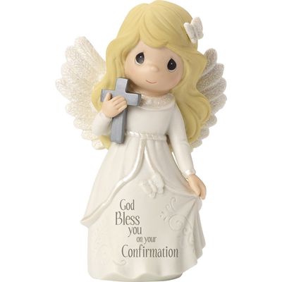 Bisque Porcelain &quot; God Bless You On Your Confirmation&quot; Angel Figurine