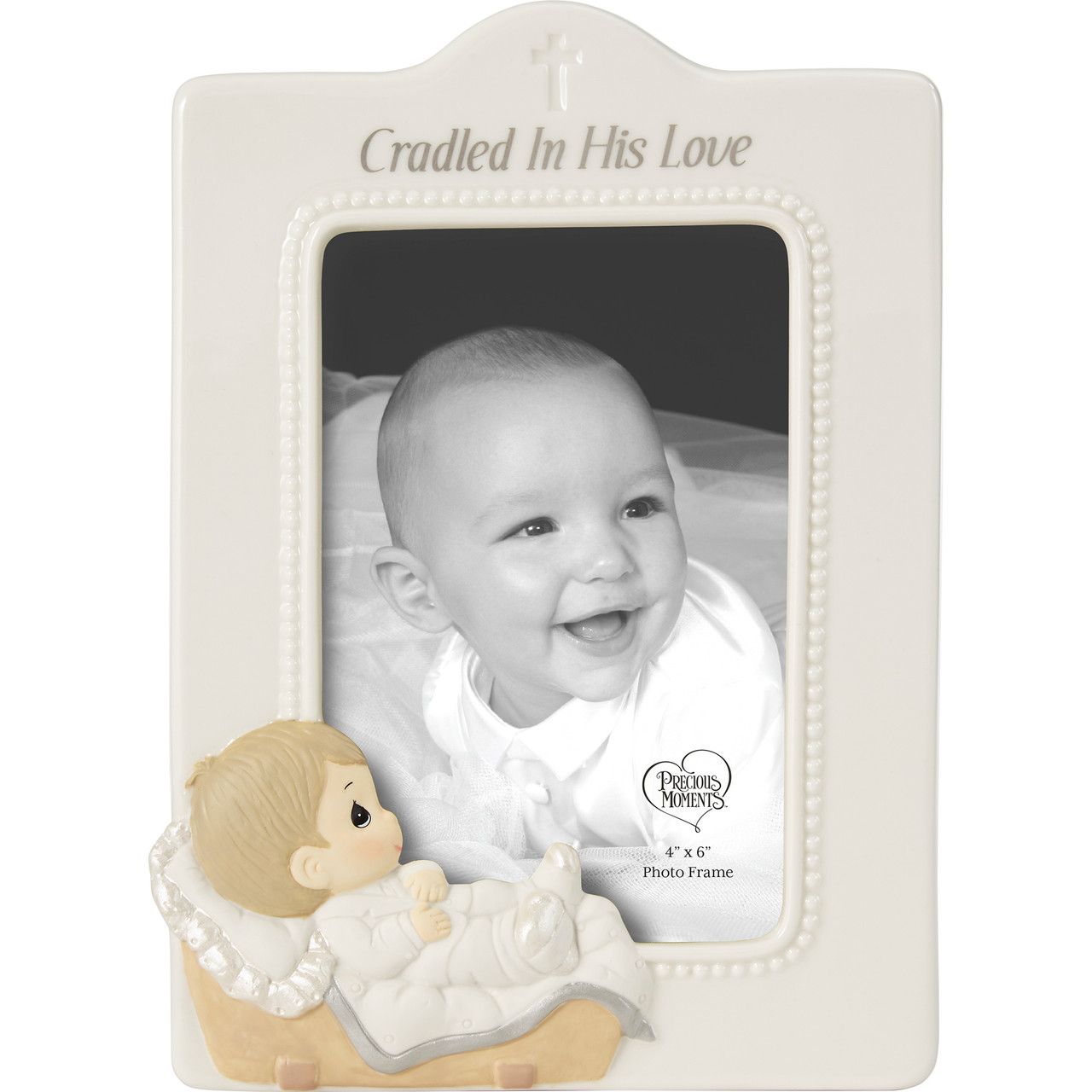 Boy &quot;Cradled In His Love&quot; Photo Frame