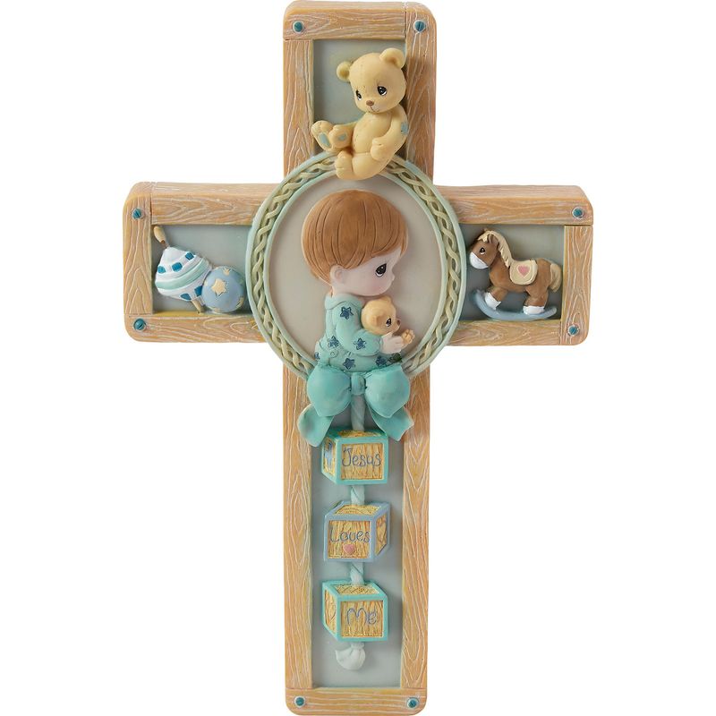 Boy "Jesus Loves Me" Resin Cross Boy "Jesus Loves Me" Resin Cross