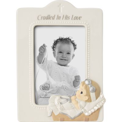 Girl &quot;Cradled In His Love&quot; Photo Frame