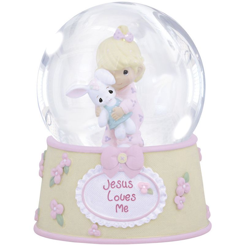 Girl "Jesus Loves Me" Resin/Glass Musical Snow Globe Girl "Jesus Loves Me" Resin/Glass Musical Snow Globe