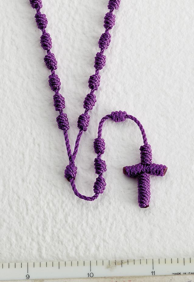 Purple Cord Rosary