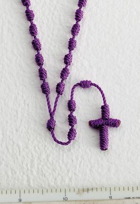 Purple Cord Rosary