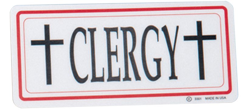 Clergy/Emergency Sign