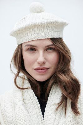 Adult Aran Handknit Beret