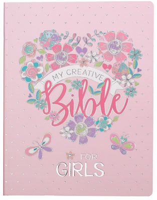 Pink Floral Heart Flexcover My Creative Bible for Girls - an ESV Journaling Bible