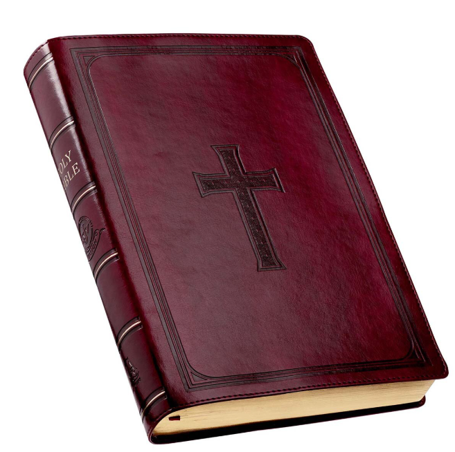 King James Version Bible Burgundy Giant