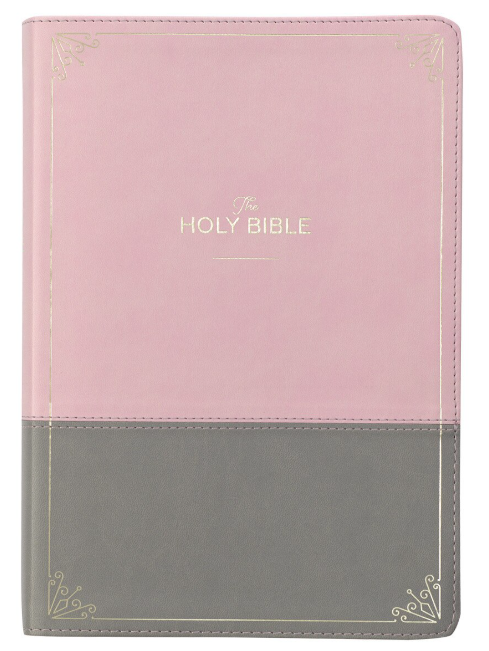 King James Version Bible Super Giant Pink Gray Disc.