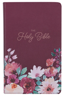 Purple Floral Faux Leather Giant Print KJV Bible