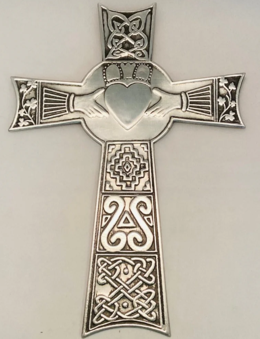 Mullingar Pewter Claddagh Wall Cross