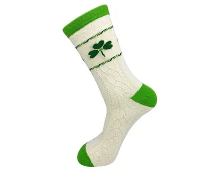 Shamrocks Cream Socks