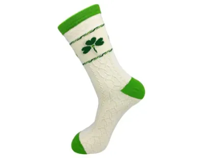 Shamrocks Cream Socks