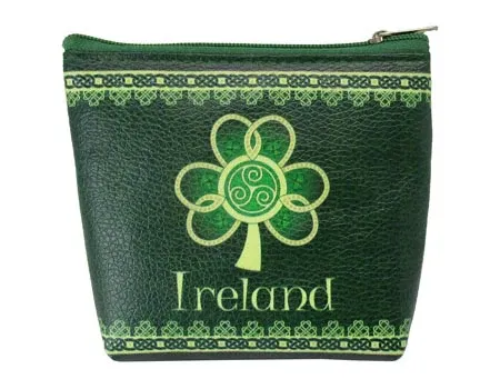 Shamrock Spiral Zip Purse