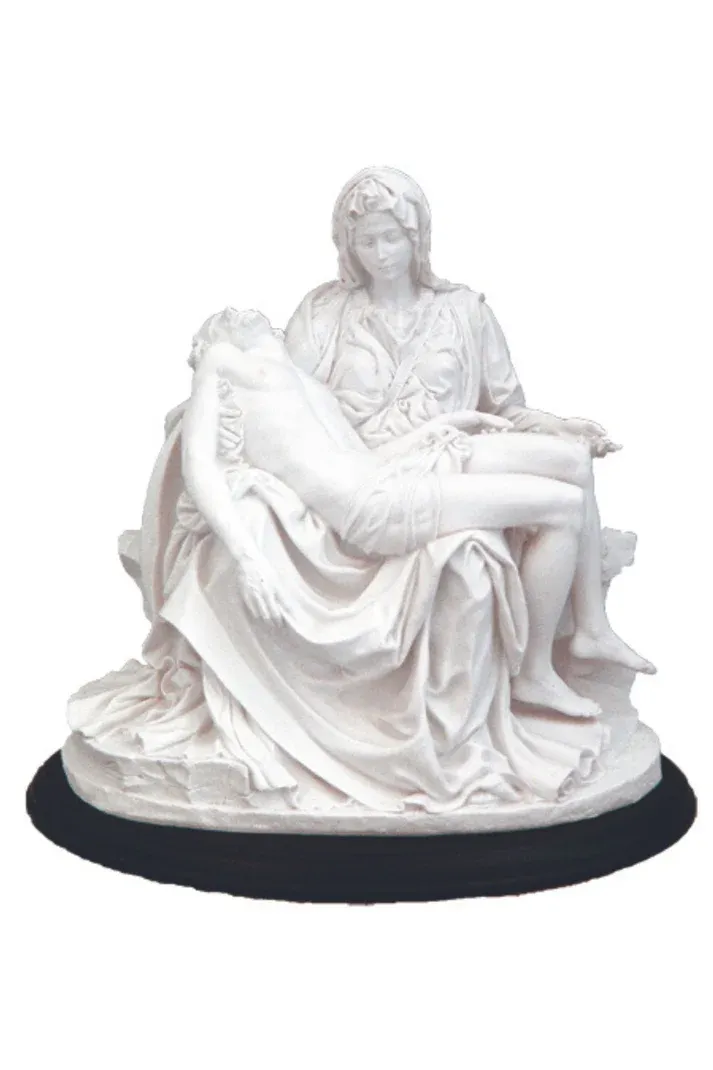 5.75&quot; Pieta White Statue