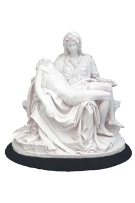 5.75&quot; Pieta White Statue